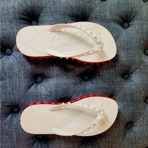 Christian Louboutin Loubi Flip Flops